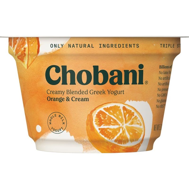 Chobani Yogurt, Greek, Creamy Blended Orange & Cream (5.3 oz) from Cub Instacart