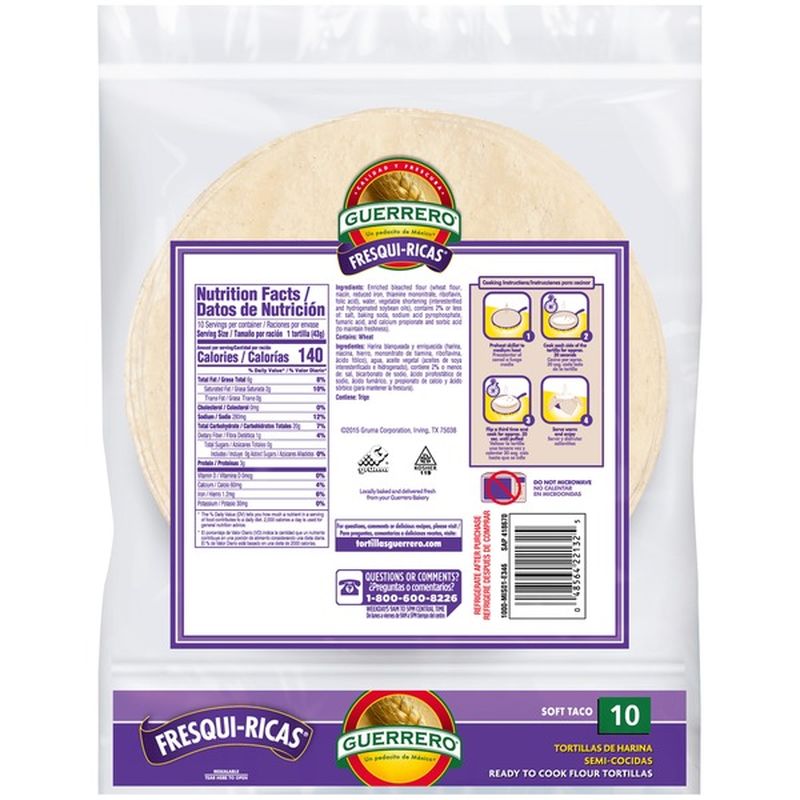 Guerrero Soft Taco Flour Tortillas (10 ct) Delivery or Pickup Near Me