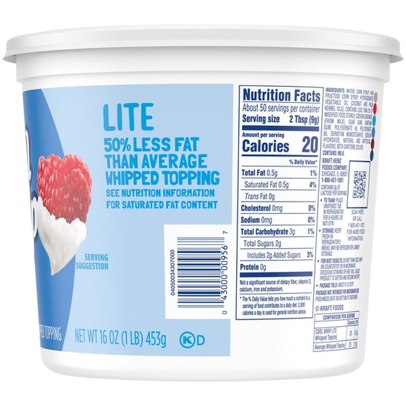 Cool Whip Lite Whipped Topping (16 oz) Delivery or Pickup Near Me ...