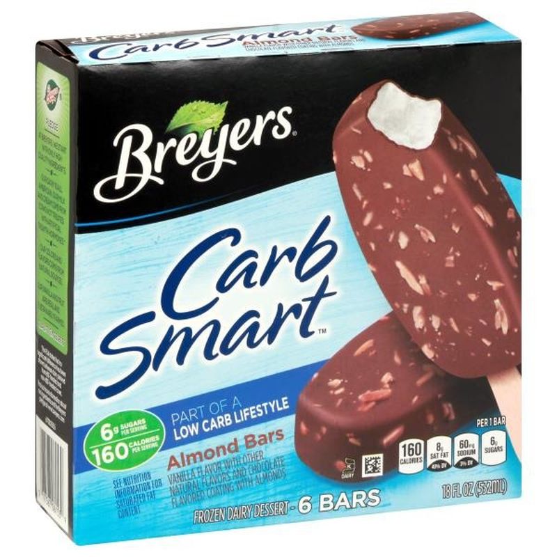 Breyers Carb Smart Almond Ice Cream Bars (6 ct) from Publix - Instacart