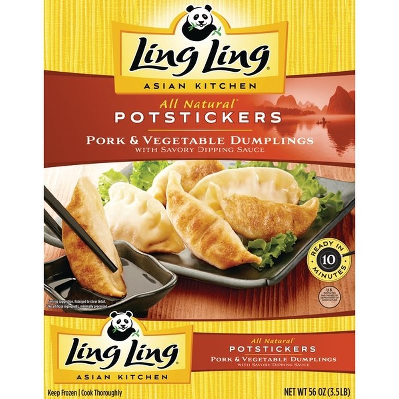 Ling Ling Pork & Vegetable Potstickers Frozen Asian Appetizers (56 oz