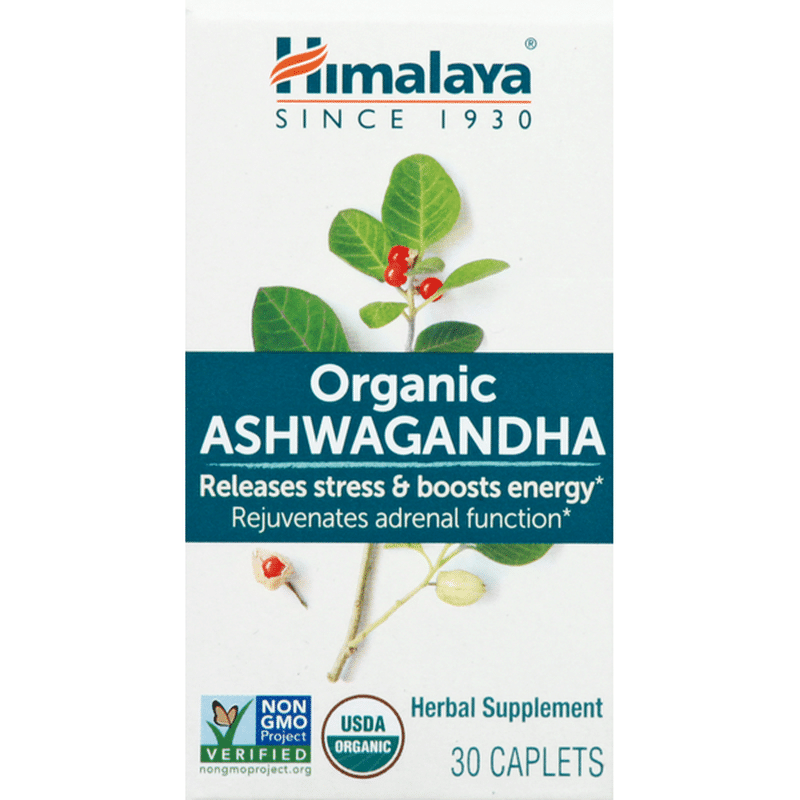 Himalaya Ashwagandha, Organic, Caplets (30 each) Delivery or Pickup