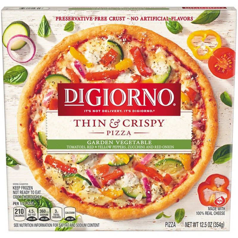 DiGiorno Thin & Crispy Garden Vegetable Frozen Pizza (5 oz) Instacart