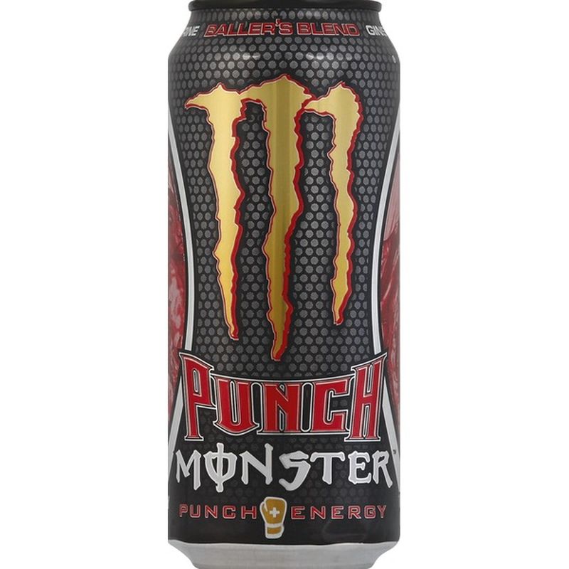 Monster Energy Drink, Punch, Baller's Blend (16 fl oz) - Instacart