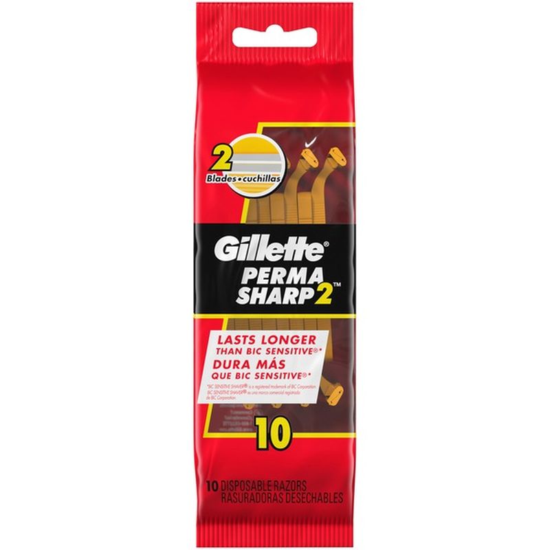 Perma Sharp II Men's Disposable Razors (10 ct) Instacart