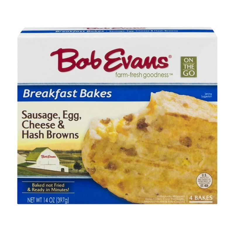 Bob Evans On the Go Breakfast Bakes Sausage, Egg, Cheese ...