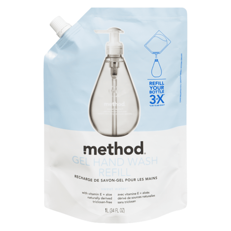 Method Gel Hand Soap Refill, Sweet Water (34 fl oz) Instacart