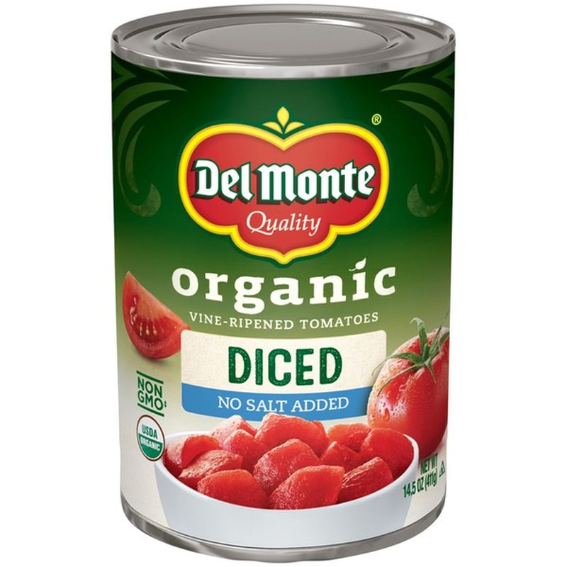 Del Monte Organic VineRipened Diced No Salt Added Tomatoes (14.5 oz