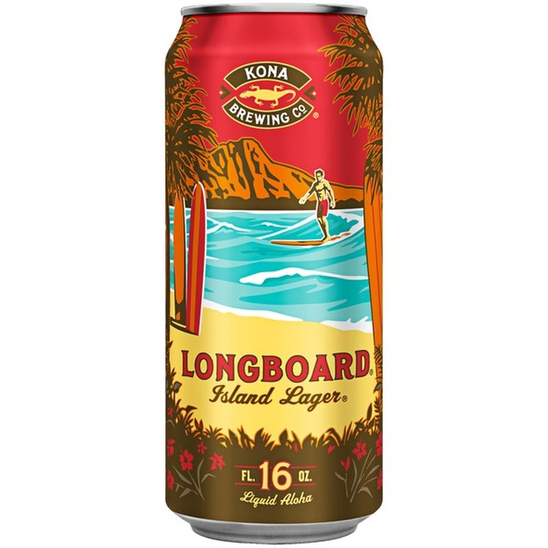 Kona Longboard Lager Longboard Island Lager (16 oz) Instacart