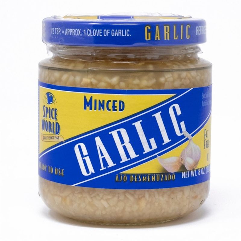 Spice World Garlic, Minced (8 oz container) from Ralphs Instacart
