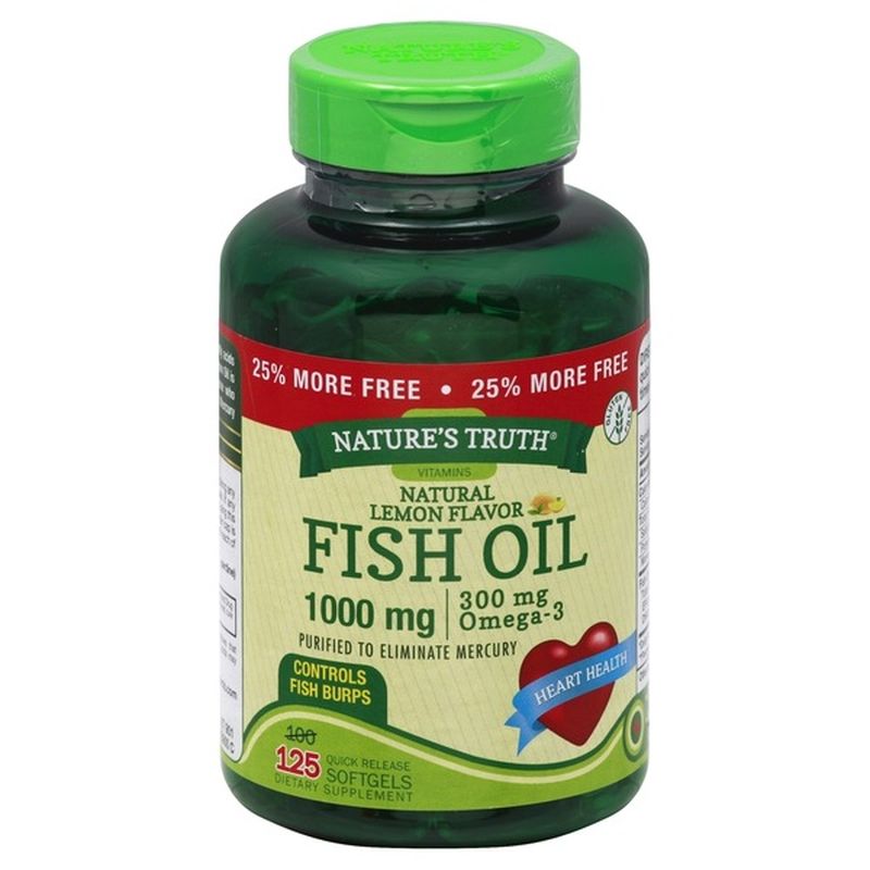 Nature's Truth Organic Fish Oil, 1000 mg, Quick Release Softgels