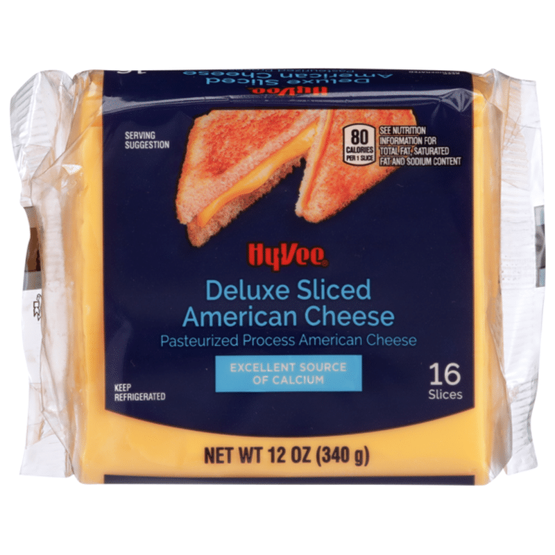 HyVee Cheese, Pasteurized Process, Sliced, American (16 each) Instacart