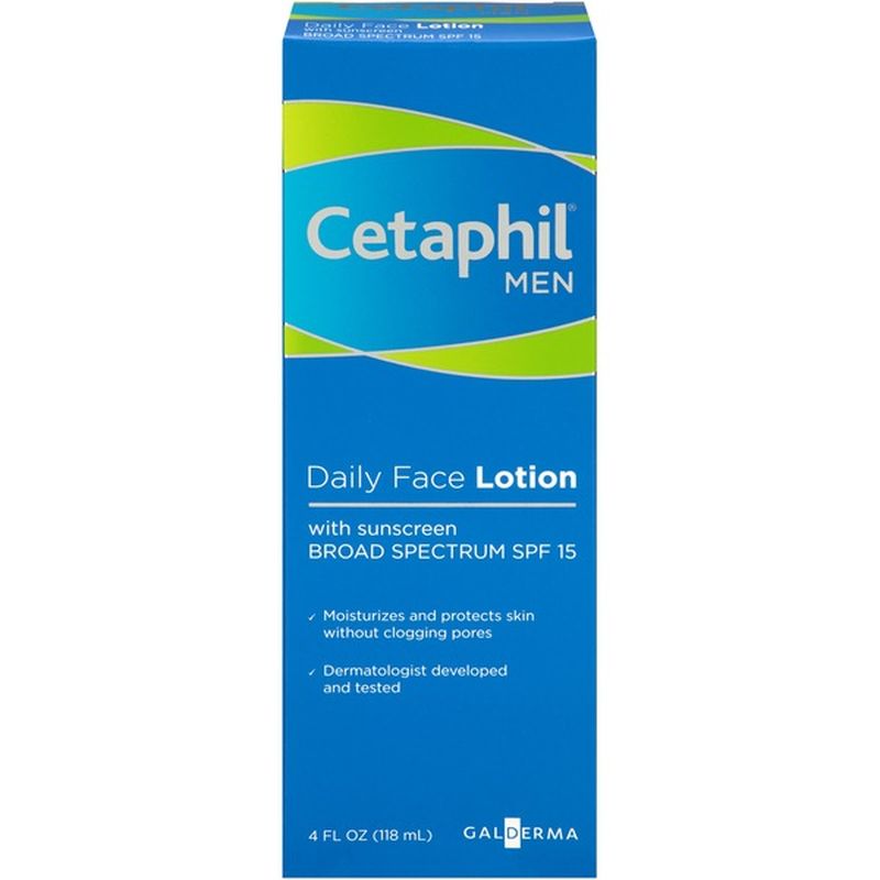 Cetaphil Men Daily with Sunscreen Face Lotion (4 fl oz) Instacart
