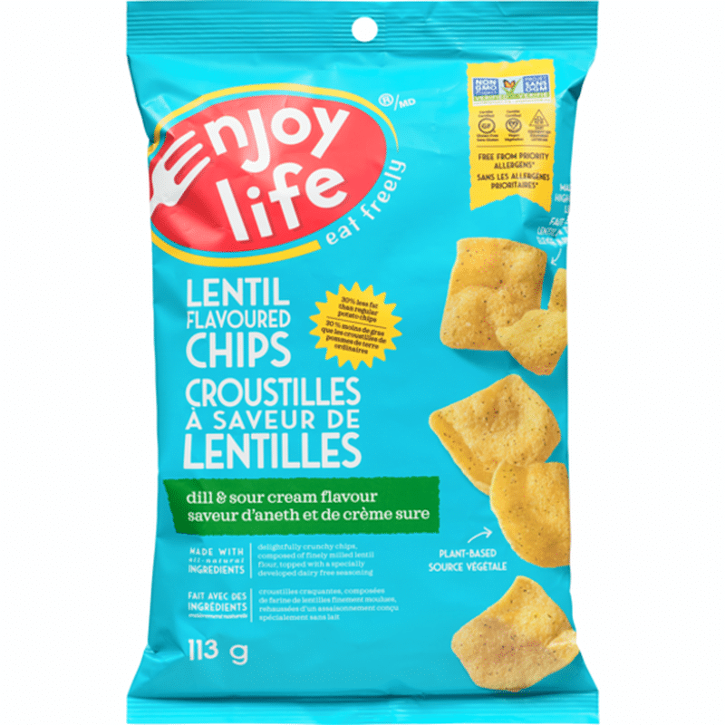 Enjoy Life Light & Airy Dill & Sour Cream Lentil Chips (4 oz) Instacart
