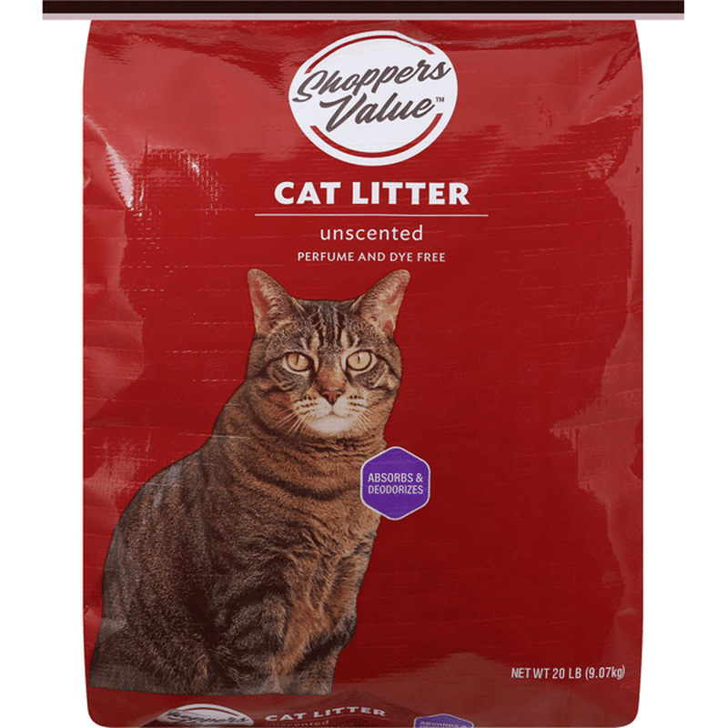 Shoppers Value Cat Litter, Unscented (20 lb) Instacart