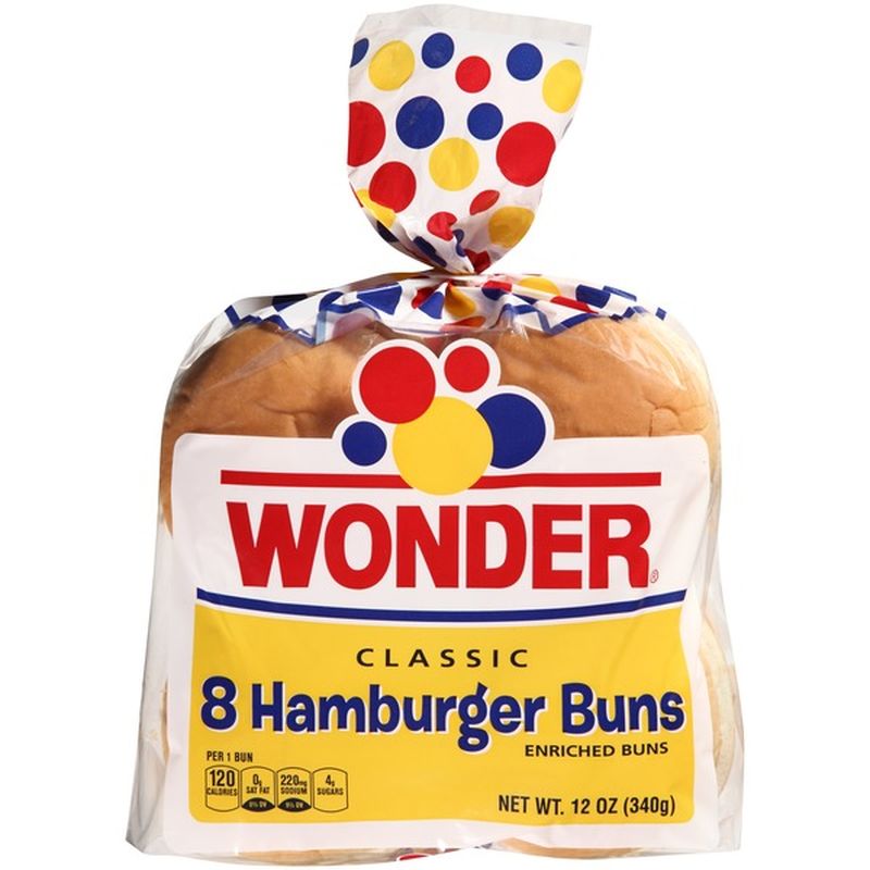 Wonder Classic Hamburger Buns Enriched Buns (8 Ct) Delivery Or Pickup ...