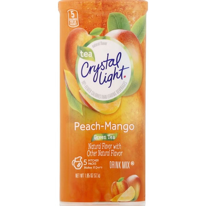 Crystal Light Peach Mango Green Tea Powdered Drink Mix (1.85 oz) from ...