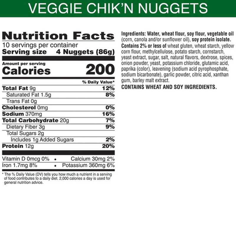 Morning Star Farms Veggie Classics Nuggets Original (31.5 oz) from BJ's ...