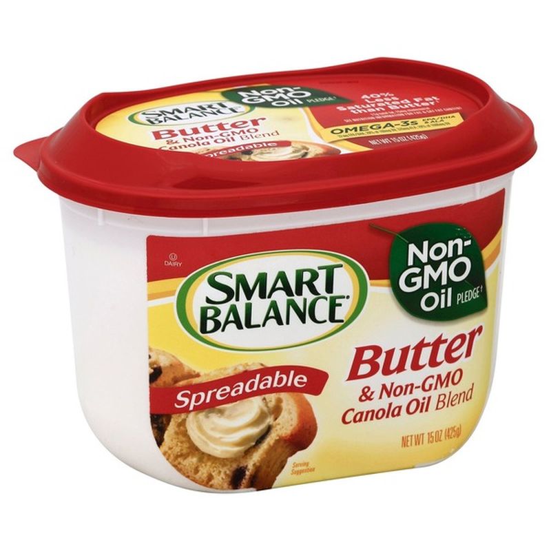 Smart Balance Butter & Canola Oil Blend, Spreadable (15 oz) from Key
