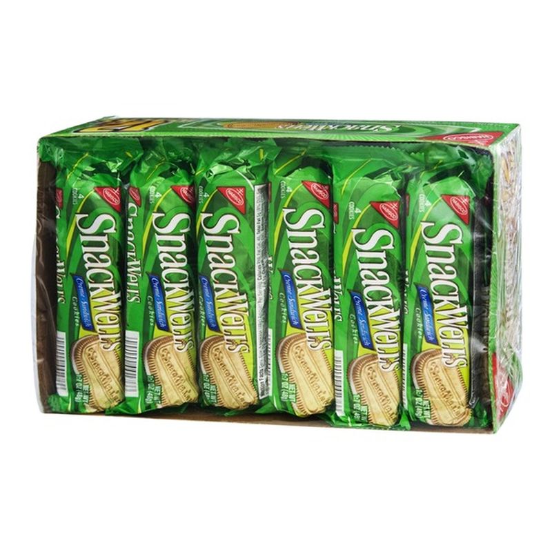 SnackWell's Nabisco Snack Well's Creme Sandwich Cookies 12 Pack (20.4 oz) Instacart