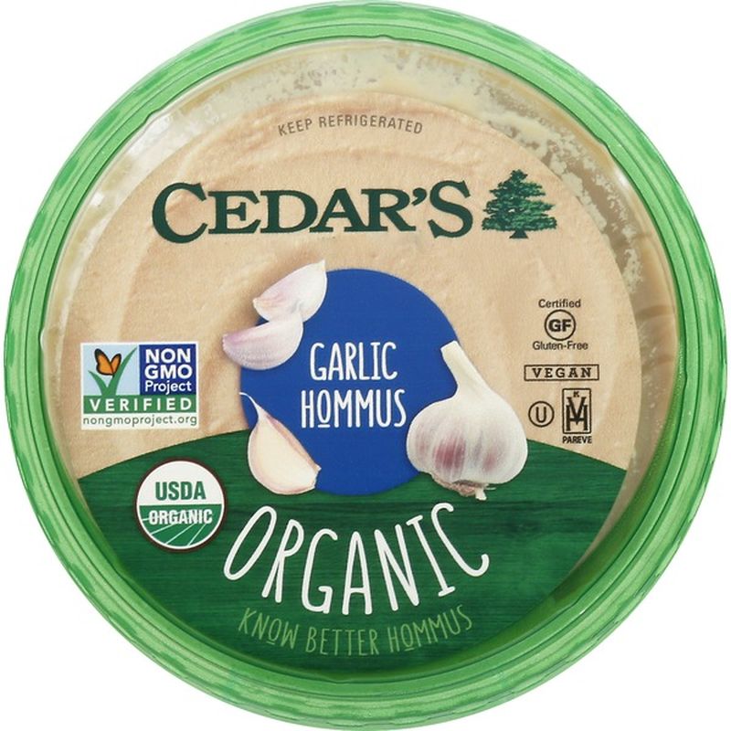 Cedar Hommus, Organic, Garlic (16 oz) Instacart
