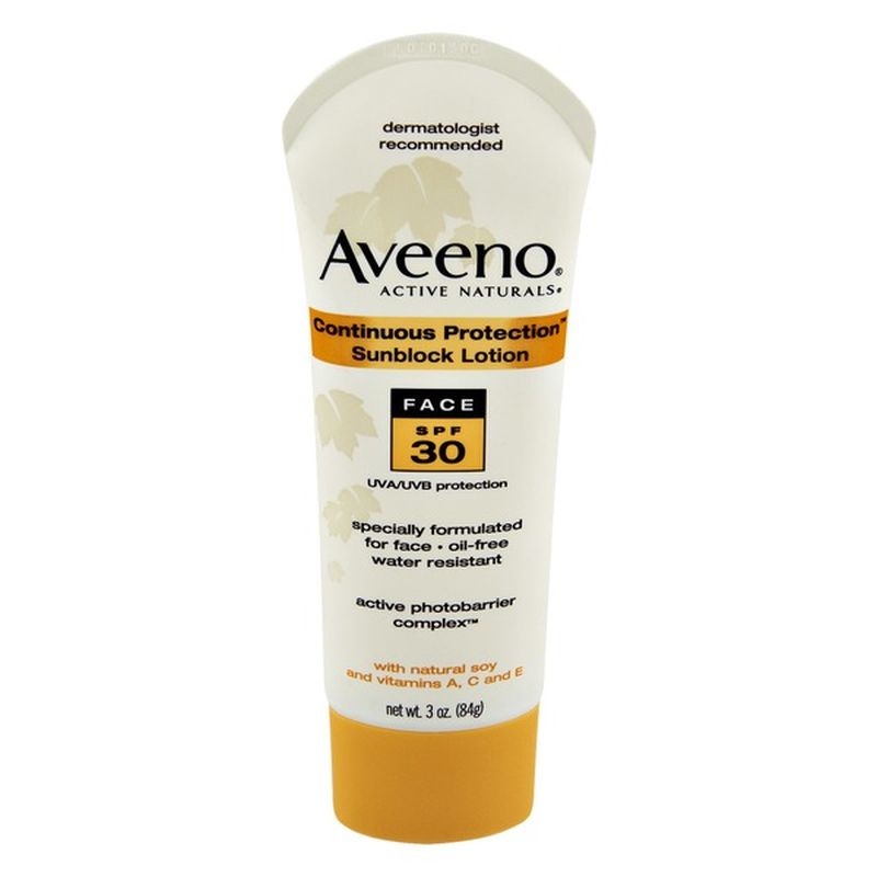 aveeno face cream with spf