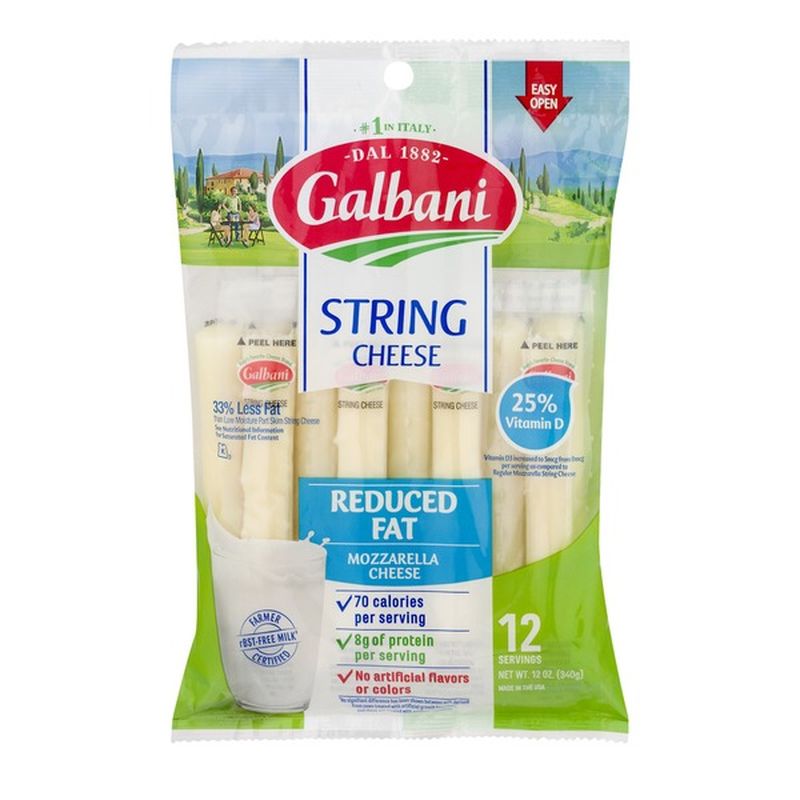 Galbani Galbani Reduced Fat Mozzarella String Cheese (12 ct) Instacart