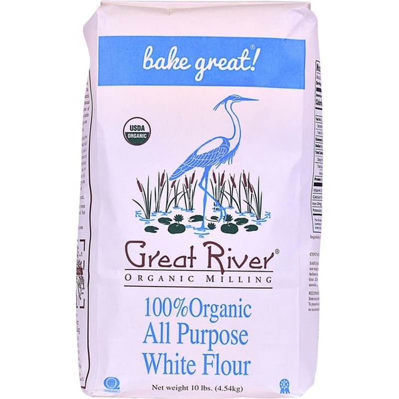 Great River Milling 100 Organic All Purpose White Flour (10 lb