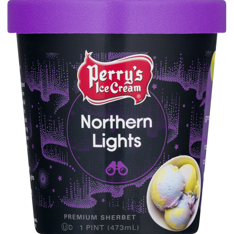 Perrys Ice Cream Sherbet, Premium, Northern Lights (1 pt) Instacart
