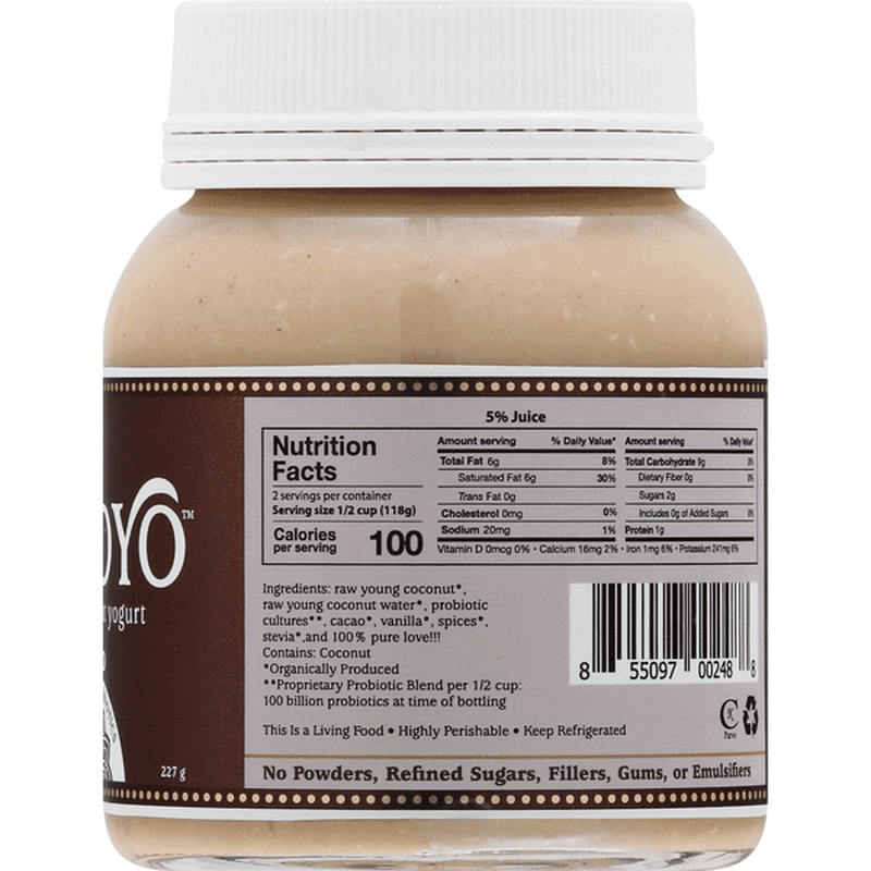 GTs Coconut Yogurt, Living, Cacao (8 oz) Instacart