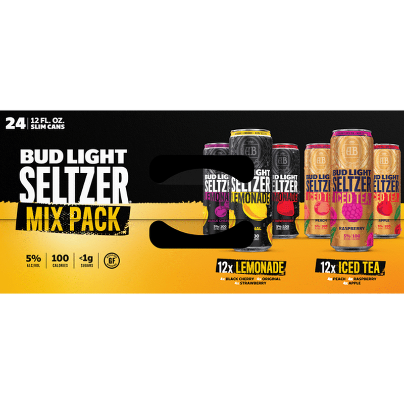 Bud Light Seltzer, Iced Tea & Lemonade Hard Seltzer Variety Pack (12 oz