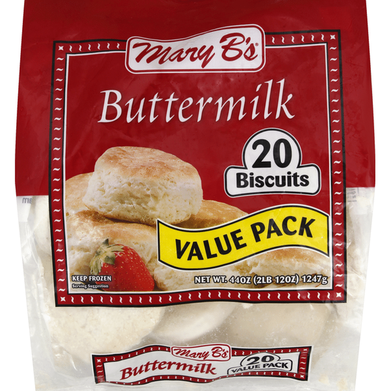 Mary B's Biscuits, Buttermilk, Value Pack (20 Ct) - Instacart