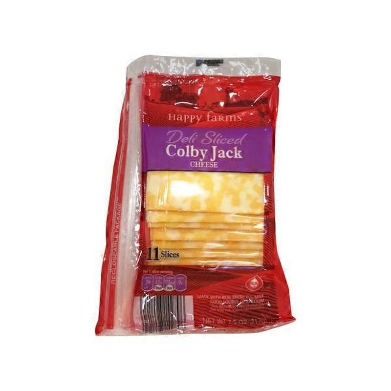 Happy Farms Deli Sliced Colby Jack Cheese (7.5 oz) Instacart