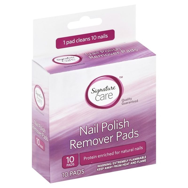 Signature Home Nail Polish Remover Pads (10 ct) from Jewel-Osco - Instacart