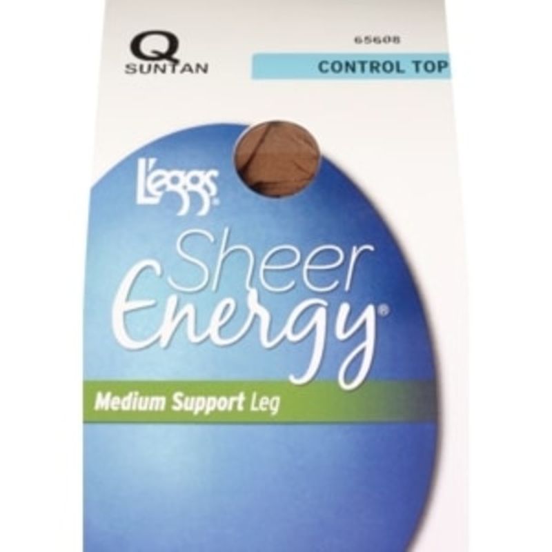 L'eggs Sheer Energy Medium Support Leg Control Top Q Suntan (1 ct ...