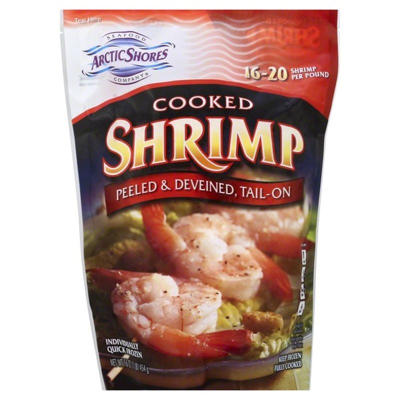 Arctic Shores Shrimp, Cooked, Peeled & Deveined, Tail-Off (16 oz) from ...