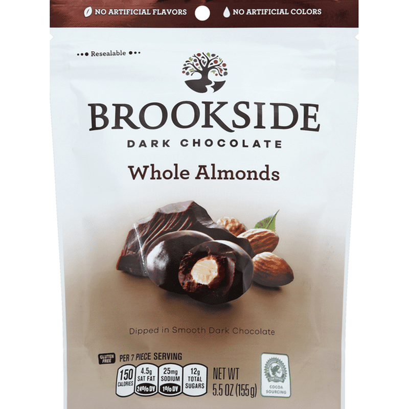 Brookside Whole Almonds, Dark Chocolate (5.5 oz) Instacart