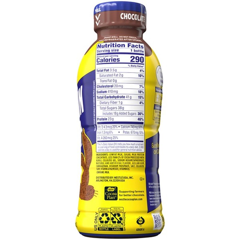 Nestle Nesquik Nestle Protein Power Chocolate Milk, Pack of 12 – Ready ...