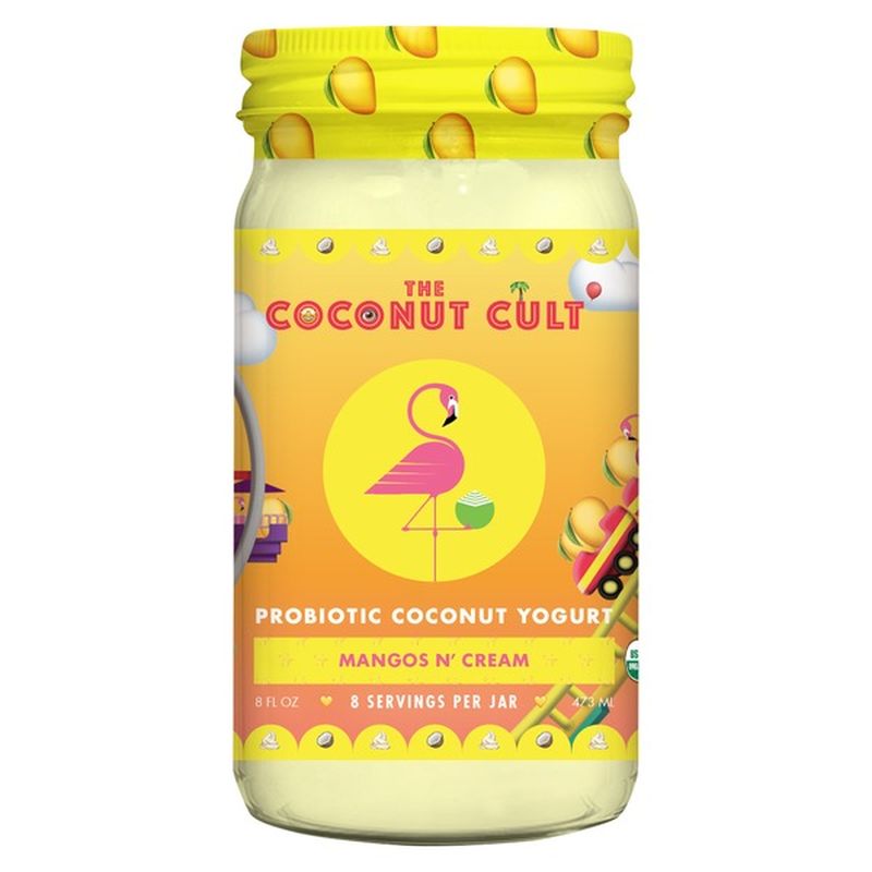 The Coconut Cult Mangos N' Cream Probiotic Coconut Yogurt (8 fl oz ...