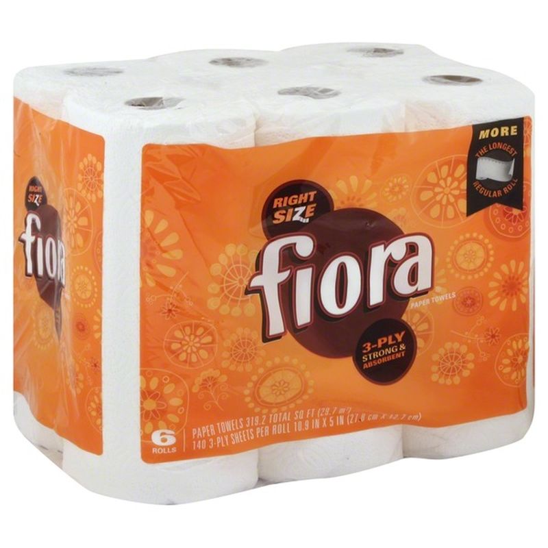 Fiora Paper Towel Giant+ Roll, 6pk (6) Instacart