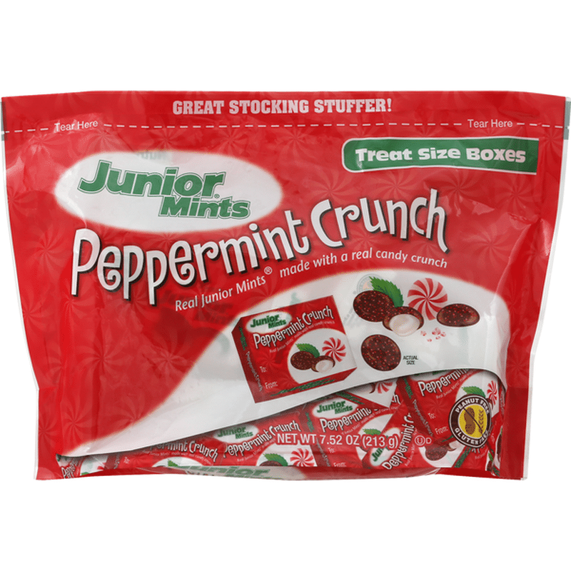 Junior Mints Peppermint Crunch, Treat Size Boxes (7.52 oz) Instacart