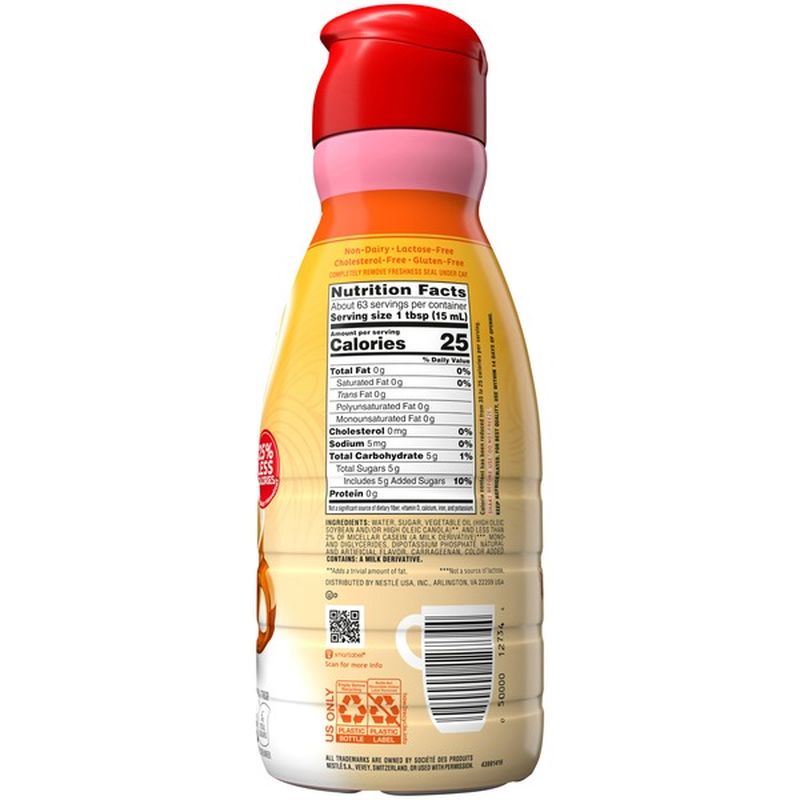 Nestlé Coffee Mate Hazelnut Fat Free Liquid Coffee Creamer (32 fl oz