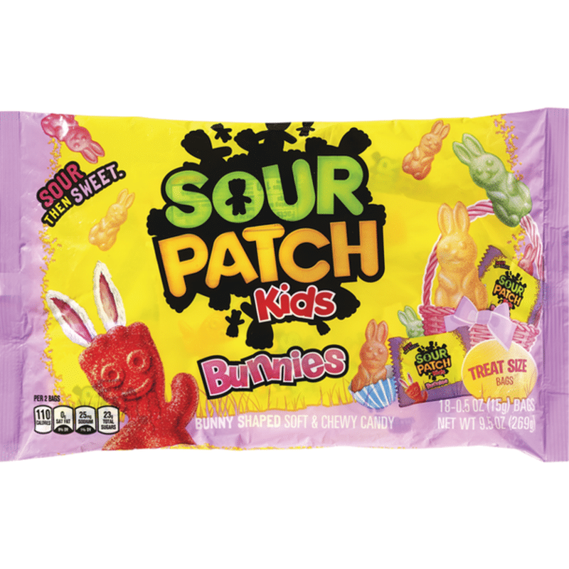 Sour Patch Bunnies Soft & Chewy Treat Size Easter Candy (9.5 oz) from