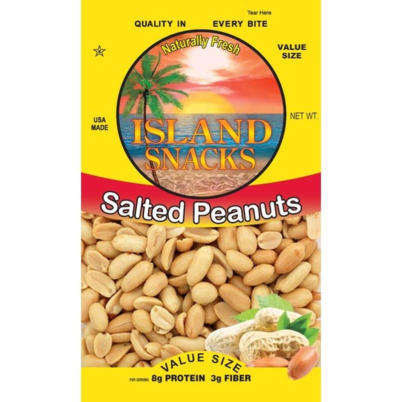 Island Snacks Peanuts, Salted (8 oz) Instacart