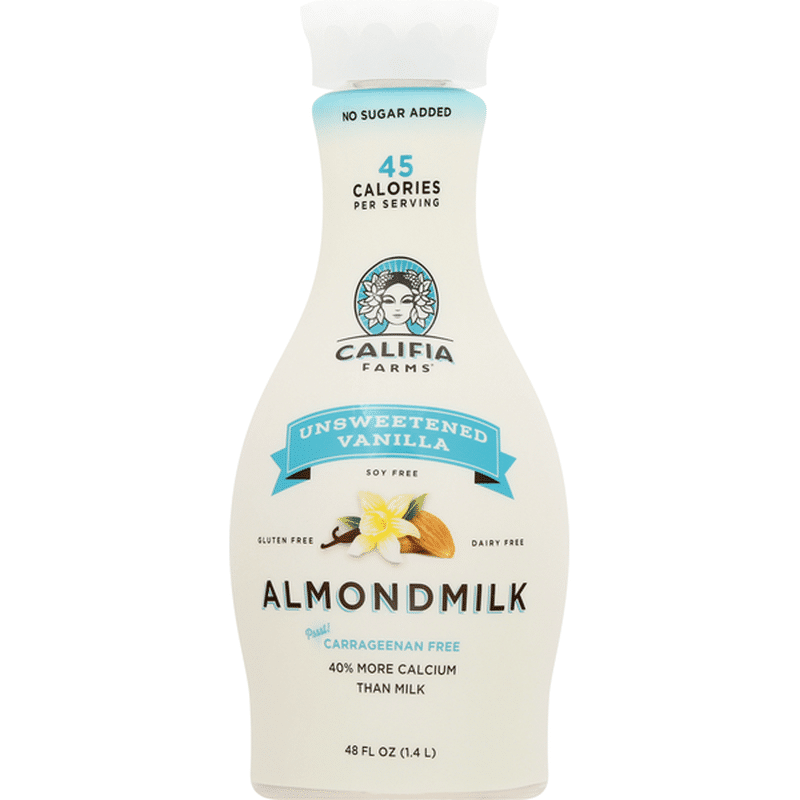 Califia Farms Unsweetened Vanilla Almondmilk 48 Oz Instacart