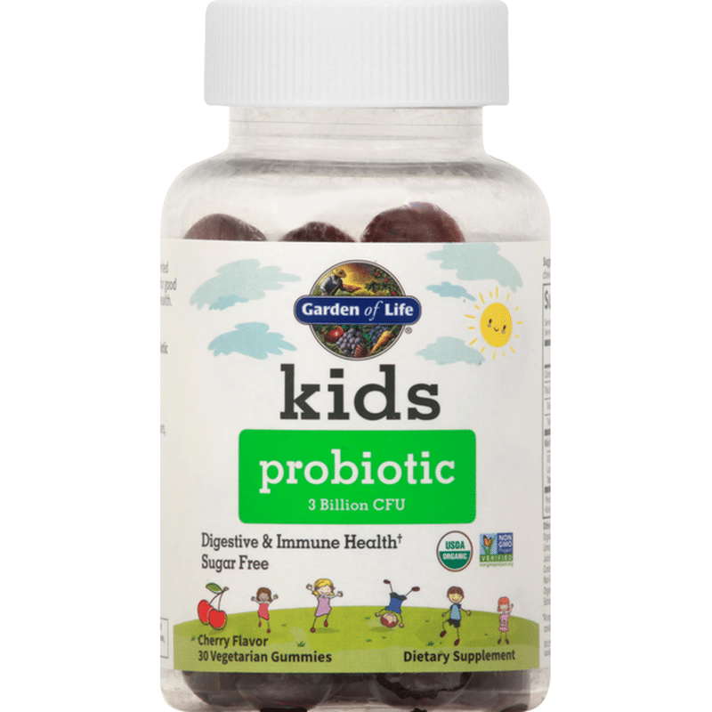 Garden of Life Probiotic, Cherry Flavor, Vegetarian Gummies (30 each ...