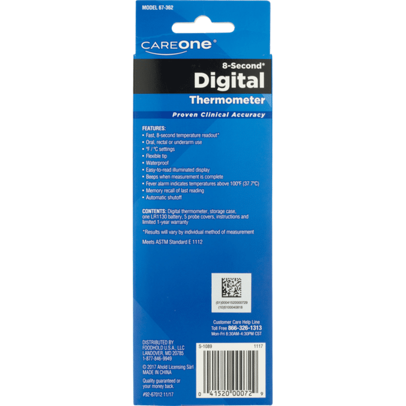 CareOne 8Second Digital Thermometer (1 ct) from Food Lion Instacart