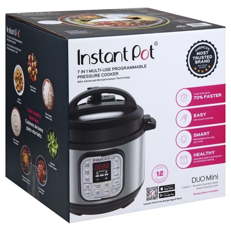 Instant Pot Pressure Cooker, 7in1, MutliUse Programmable, Duo Mini