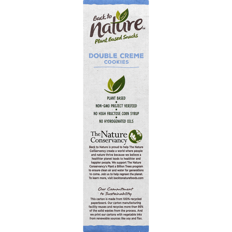 Back To Nature Cookies Double Creme 10 7 Oz Instacart