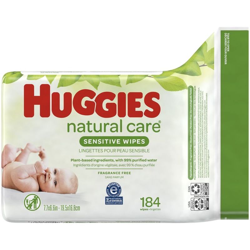 huggies natural care wipes 184